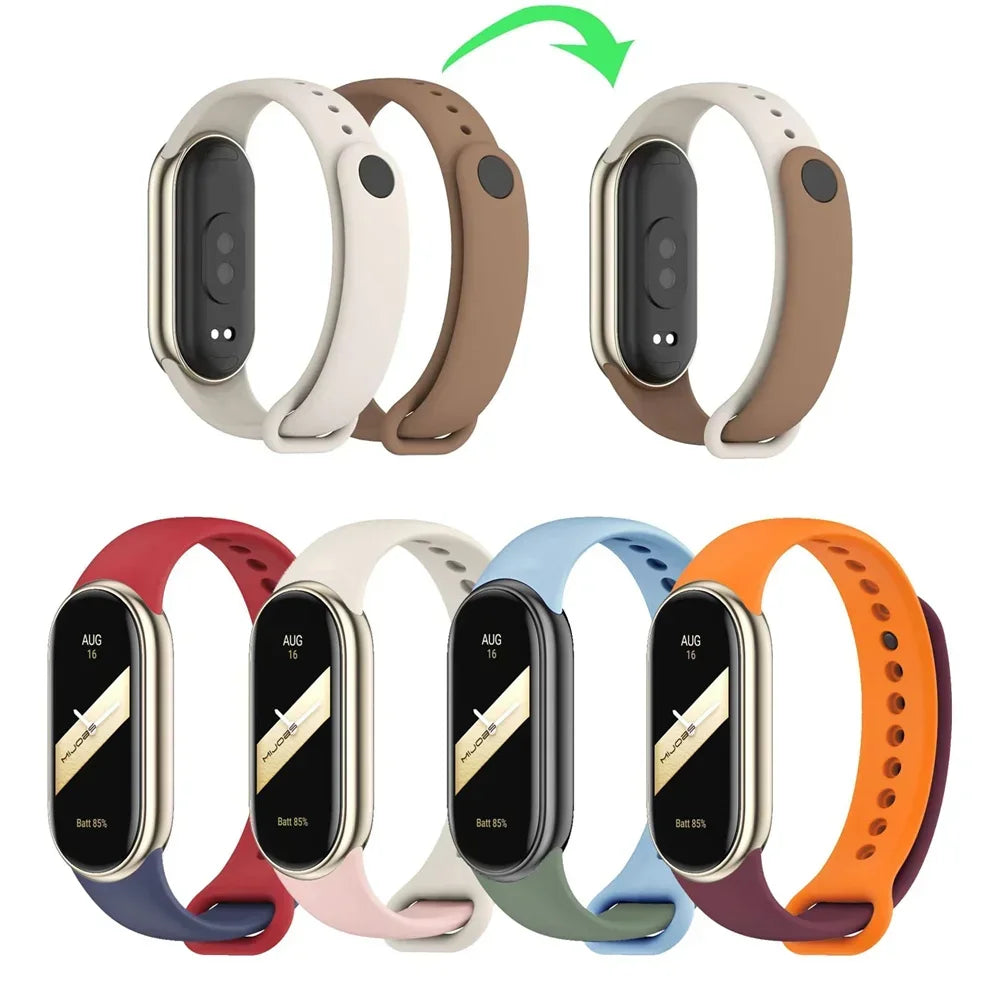 Official silicone Watch band For Xiaomi Mi band 10-NFC Strap Replacement miband10 Bracelet Sport smart mi band 9-8 Accessories