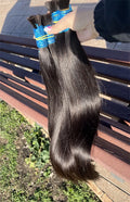extensiones de cabello natural humano 100% natural original straight extensions raw vietnamese Indian human hair Bulk bundles