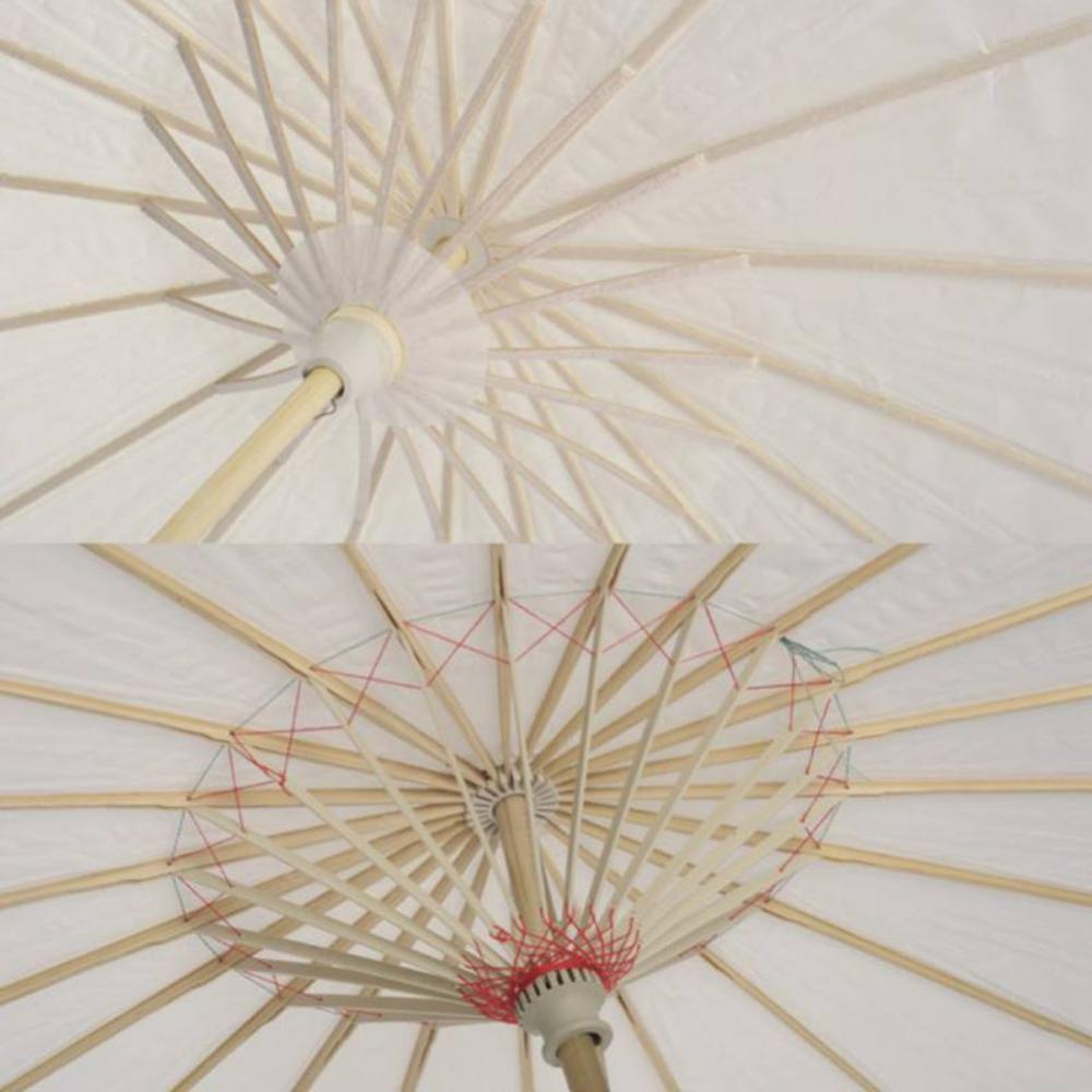 Chinese Umbrella Vintage DIY White Paper Umbrella Anime Painting Sunscreen Umbrella Photo Dance Props Ancient Cosplay Umbrella
