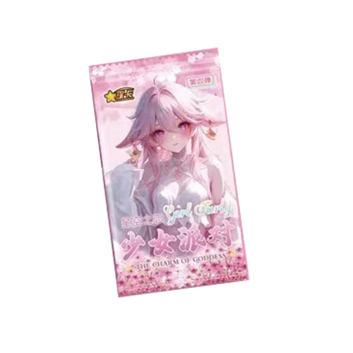 "Girl Party" Goddess Story Anime Waifu Art Collectible Cards Booster Box, Premium Fantasy TCG for Fans