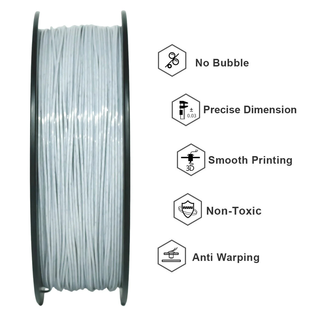 Geeetech 5Kg Like Marble PLA 3D Printer Filament Plastic 1.75mm,Tangle-Free, 3d printing wire materialsvacuum packaging