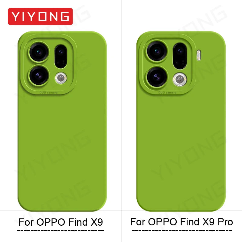 For FindX8 Pro Case YIYONG Silky Feel Liquid Silicone Soft Cover For OPPO Find X8 Ultra X9 Pro FindX9 5G Shockproof Phone Cases