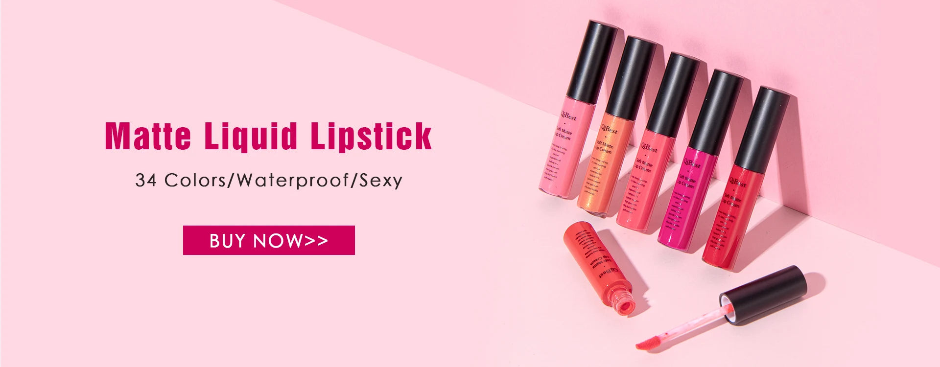6 Colors Double-end Lip Gloss Waterproof Lipstick Pencil Long Lasting Sexy Red Lipgloss Beauty Matte Lip Liner Pen Lips Makeup