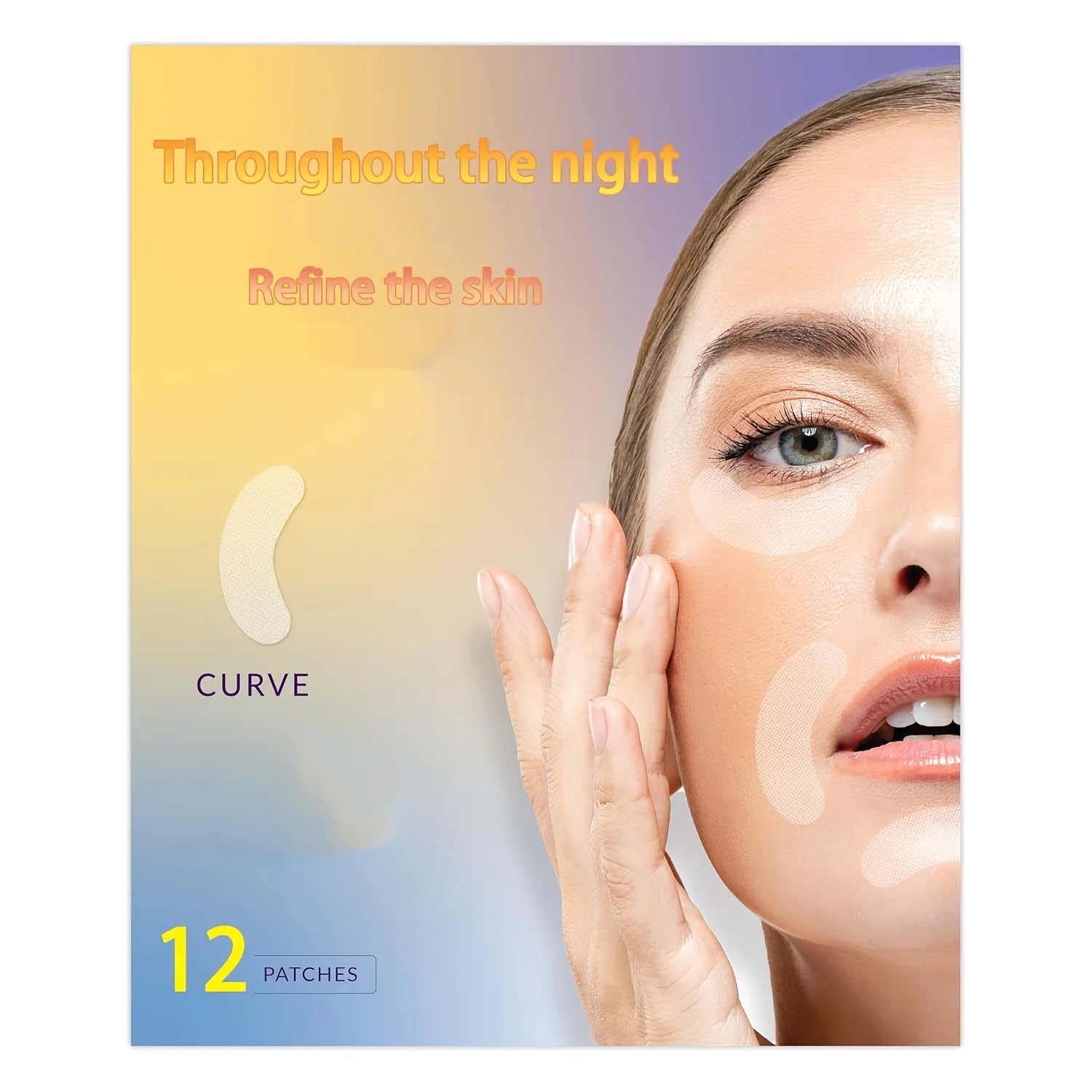 120pcs of facial patches, preventing frowning, suitable for the forehead, between the eyes, around the mouth, and the lips area
