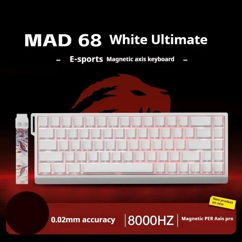 MADLIONS MAD 60/68 HE 8Khz Wired Magnetic Axis Keyboard 68-key Hot-swappable Macro Defines Ultra-low Latency Gaming Keyboard