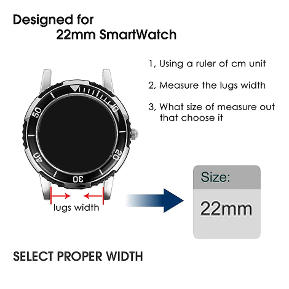 22mm Watch Strap for Amazfit Bip 6 5 Bip6 Smartwatch Band Bracelet for Amazfit BALANCE 2/GTR 4 2 3Pro/GTR 47mm Correa Wristband