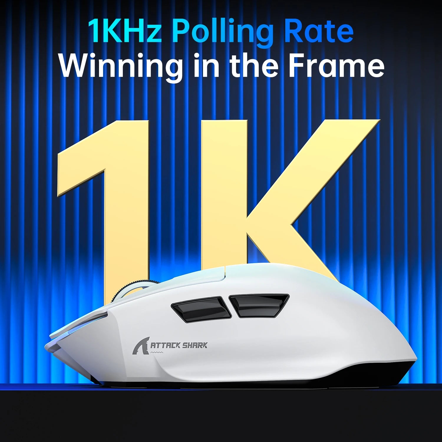 V6 ATTACK SHARK 25000DPI Wireless Mouse,Bluetooth Tri-Mode Connection,Touch Magnetic Charging Base , Macro Gaming Mouse