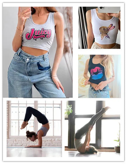 Beauty Strength Pride Design Pole Dancing Training Crop Top Pole Dancer Fitness Workout Sexy Tank Top Girl's Gym Cotton Camisole