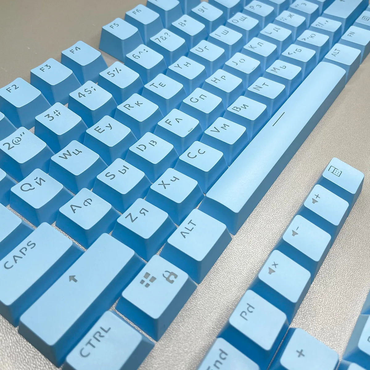 Russian Keycaps Spanish Arabic Korean Portuguese French German Thai Letters Translucent Keycaps For Cherry MX Switch 104 Key LK1