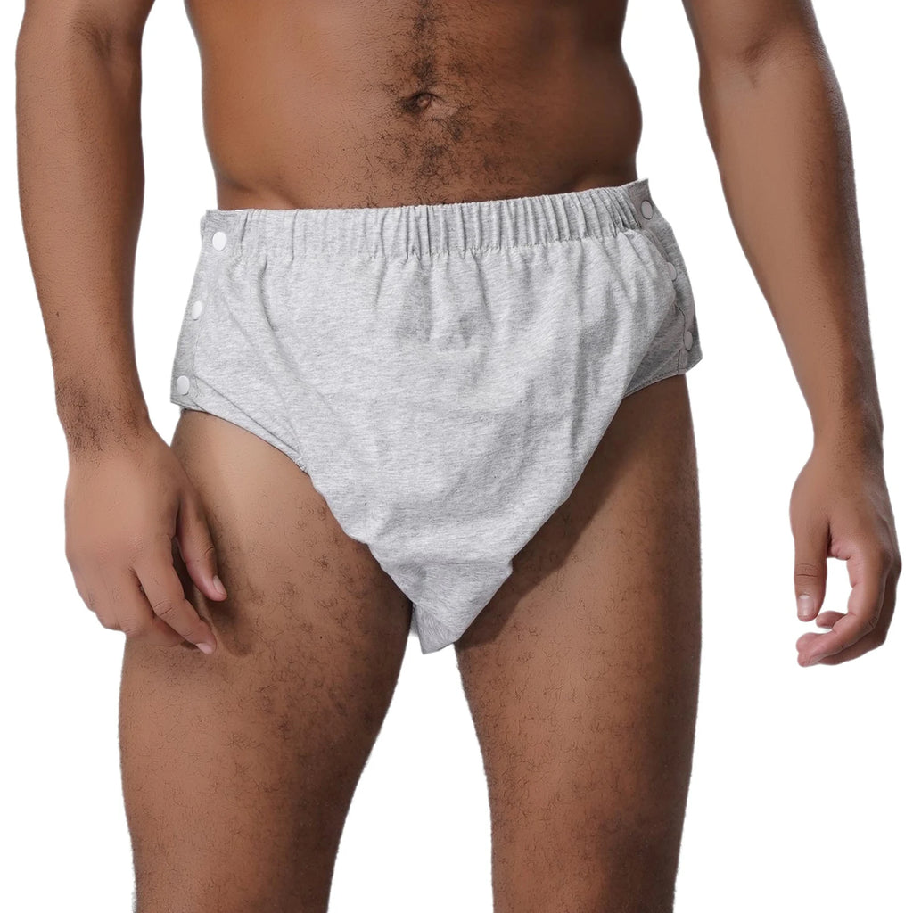 Adults Tear Away Diaper Cover Underwear  Adjustable Waist Leak-proof Reusable Adaptive Underwear for Elders Bedridden Patients