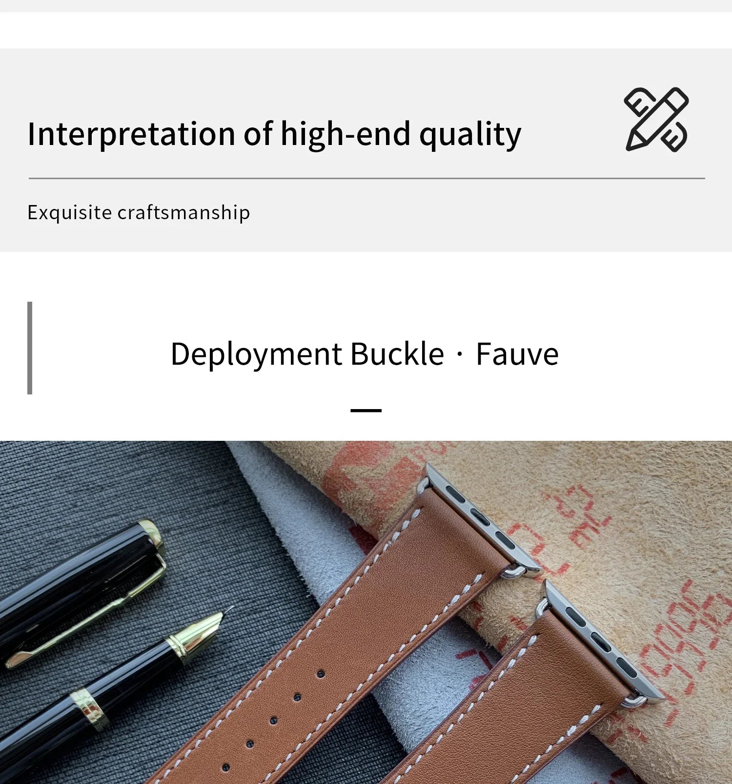 Kebitt High Quality Iwatch Ultra3 Genuine Leather Band Deployment Buckle Strap For Apple Watch Series11 10 9 8 7 Se 3 46 45 49mm