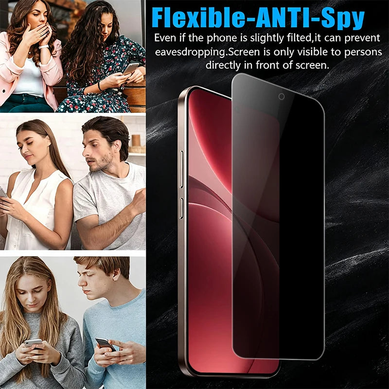 1-3pcs Privacy Tempered Glass for OPPO Find X9 Pro Anti Spy Screen Protector for OPPO Find X8 Ultra Thin Glass Unlock