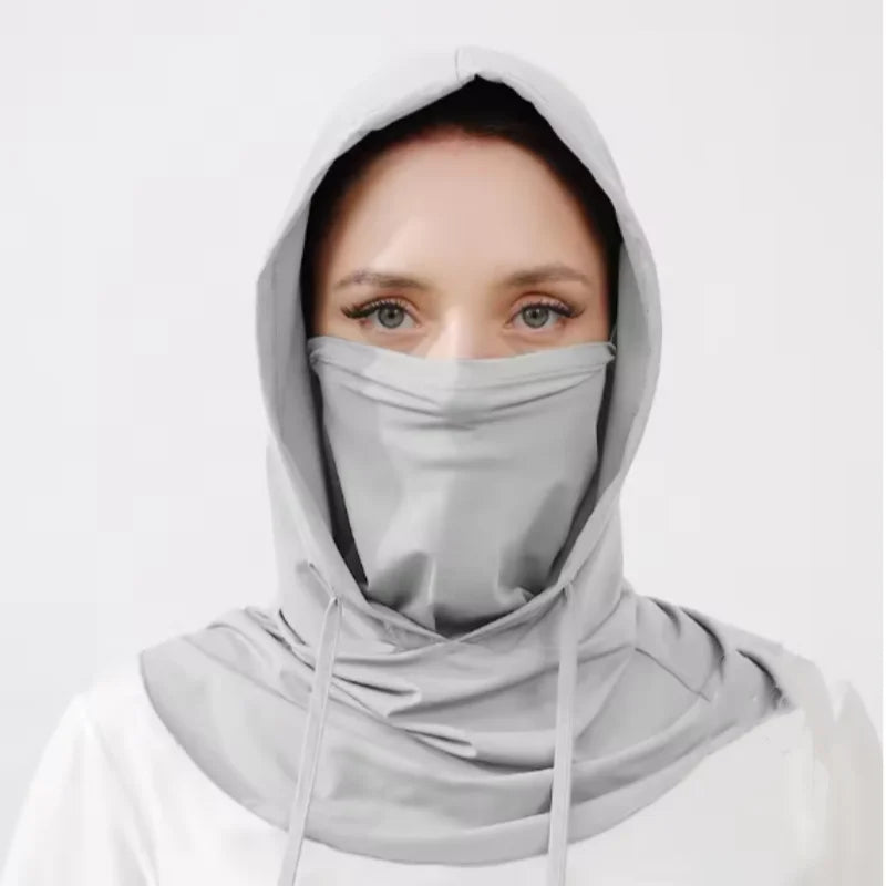 Thin Breathable Balaclava Hat Motorcycle Bicycle Full Face Mask Summer Cycling Helmet Hood Covers Outdoor Sports Neck Sunhat