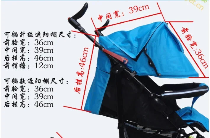 New Sunshield Shade Baby Stroller Protection Hood Canopy Cover Prams Stroller Accessories