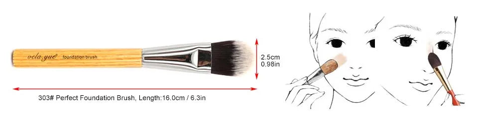 Perfect Foundation Brush Face Base Primer Cream Crease Corrector Makeup Beauty Tool Applicator