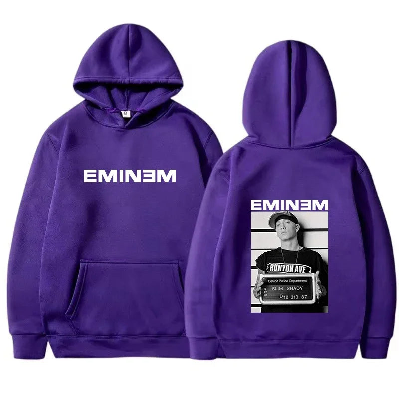 2025 Hot Sale Men's Hoody Rapper Eminem Graphic Print Hoodie Men Vintage Casual Sweatshirt Unisex Hip Hop Fashion Pullovers
