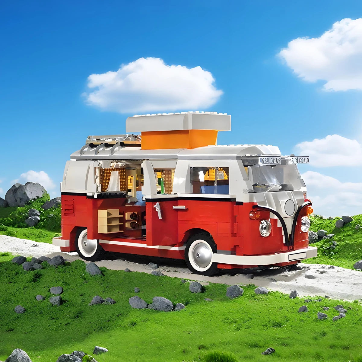 Technical Creative Travel Car Camper City Trip Vehicle Truck Party Gifts Holiday Assemble Suit