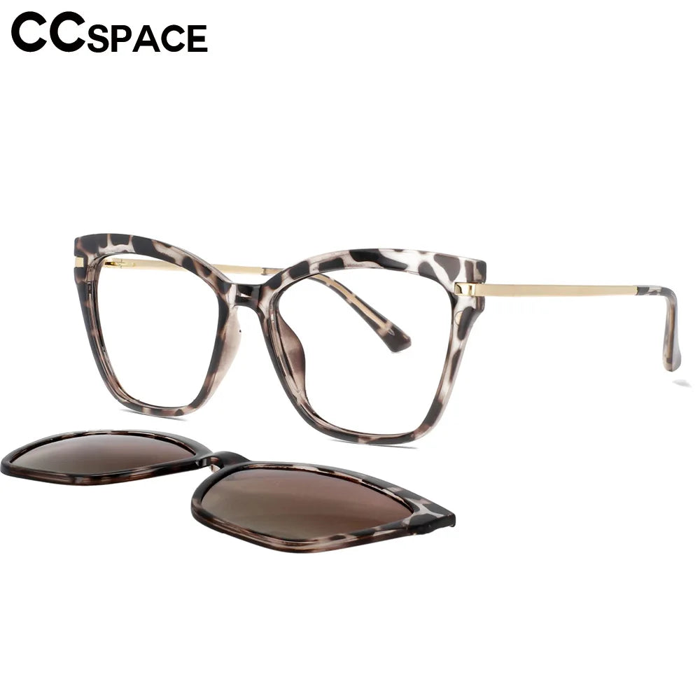 Polarized Flip-on Sunglasses Men Women Fashion Computer Eyeglasses TR90 Anti Blue Light Glasses Frames 53684
