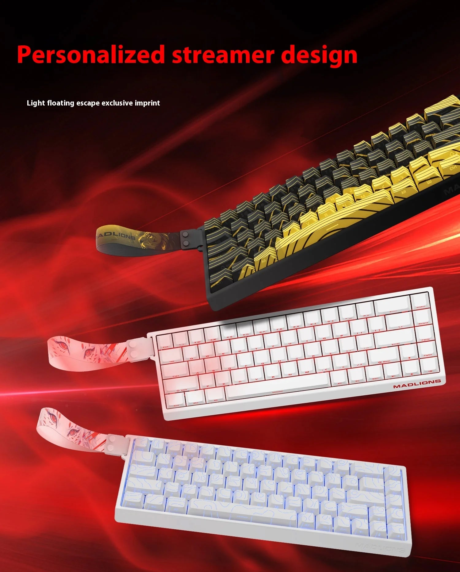 MADLIONS MAD60HE MAD68HE Magnetic Switch Keyboard Wired Mechanical Keyboard 8000Hz 0.01mmRT Valorant Gaming Keyboard Custom