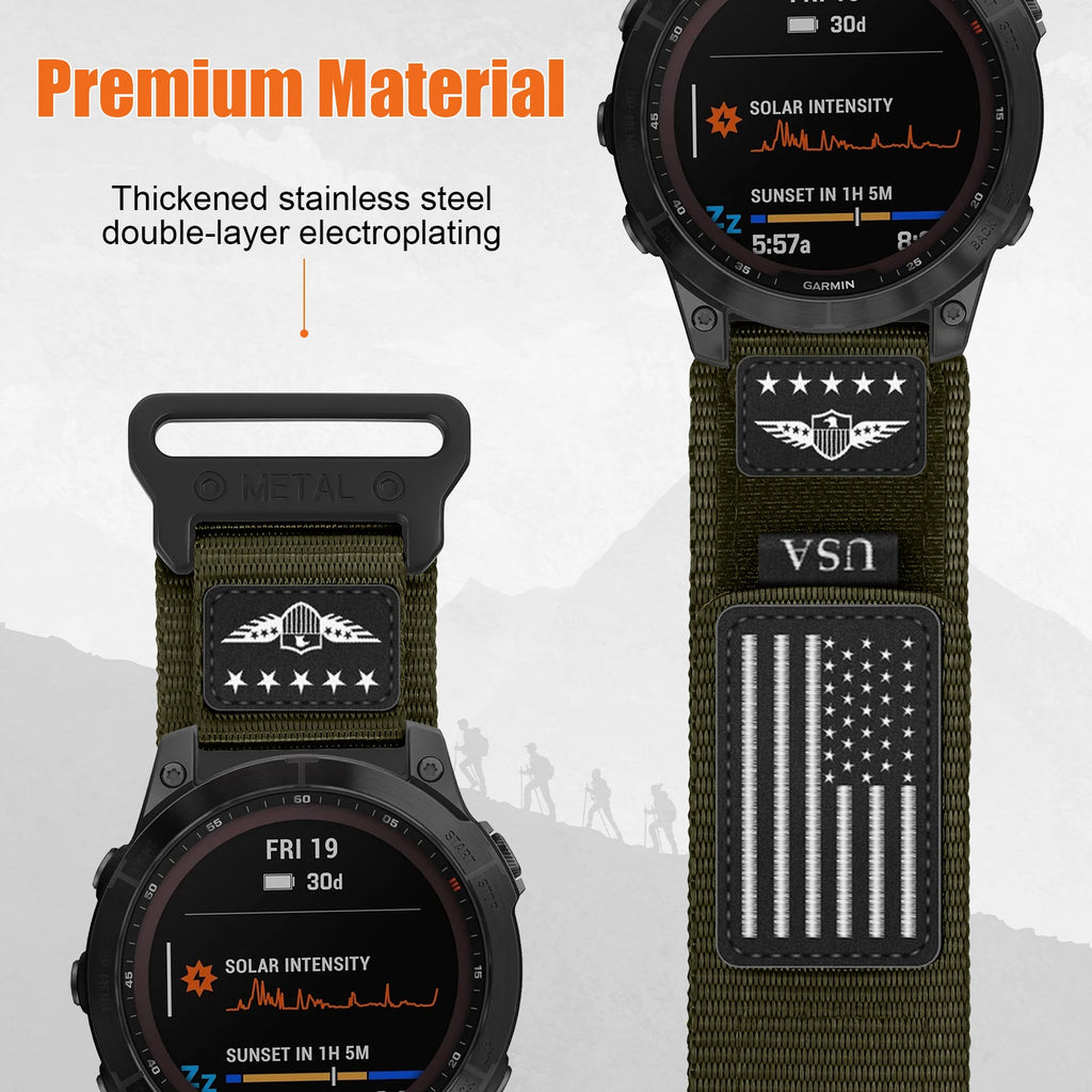 26mm 20mm 22mm Straps for Garmin Fenix 8 7X 7 Pro Fenix 6X 6 5X 5Plus Tactix 7 Quick Fit correa bracelet Fenix 8 band 47mm 51mm