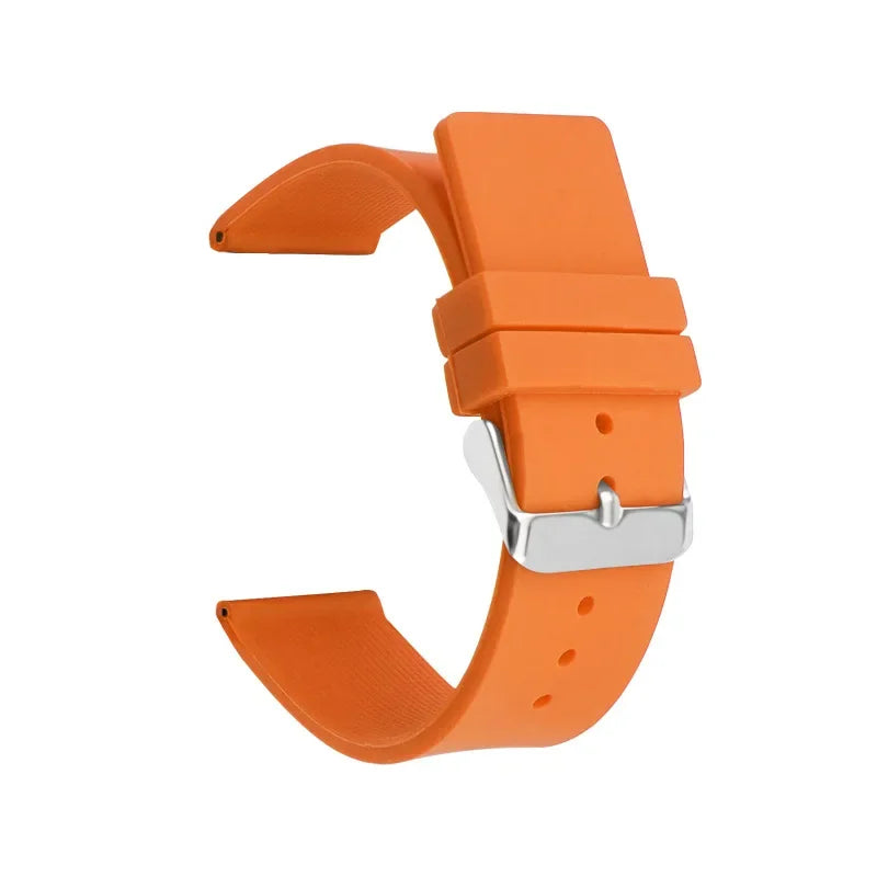 12mm 14mm 16mm 18mm 20mm 22mm 24mm Silicone Strap for Omega Soft Rubber Band Candy Color Men Women Replace Bracelet Accessories