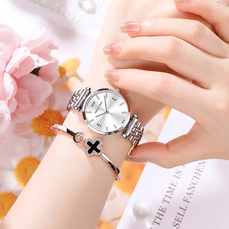 ROMITIME Women's Watch Luxury Elegant Trend Simple Waterproof Original Certification Stainless Steel Quartz Wrist watch