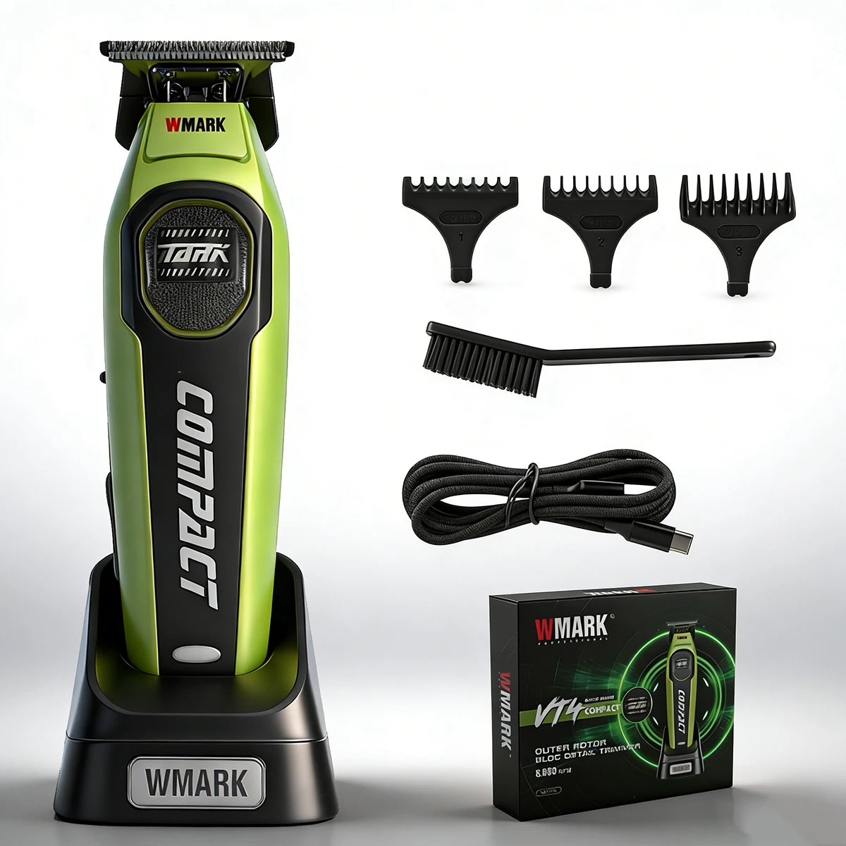High Speed 10000RPM WMARK NG-X1  Professional Hair Clipper with Charge Base Hair Trimmer For Man Barber Haircut Machines 9V