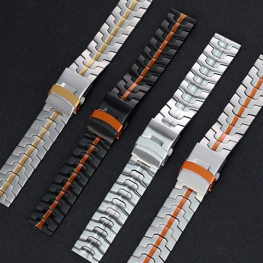 22mm Metal Bracelet For Huawei Watch GT5/5 Pro GT4 GT3 GT2 46mm Stianless Steel Strap Correa For Huawei Watch 4/3 Pro Wrist Band