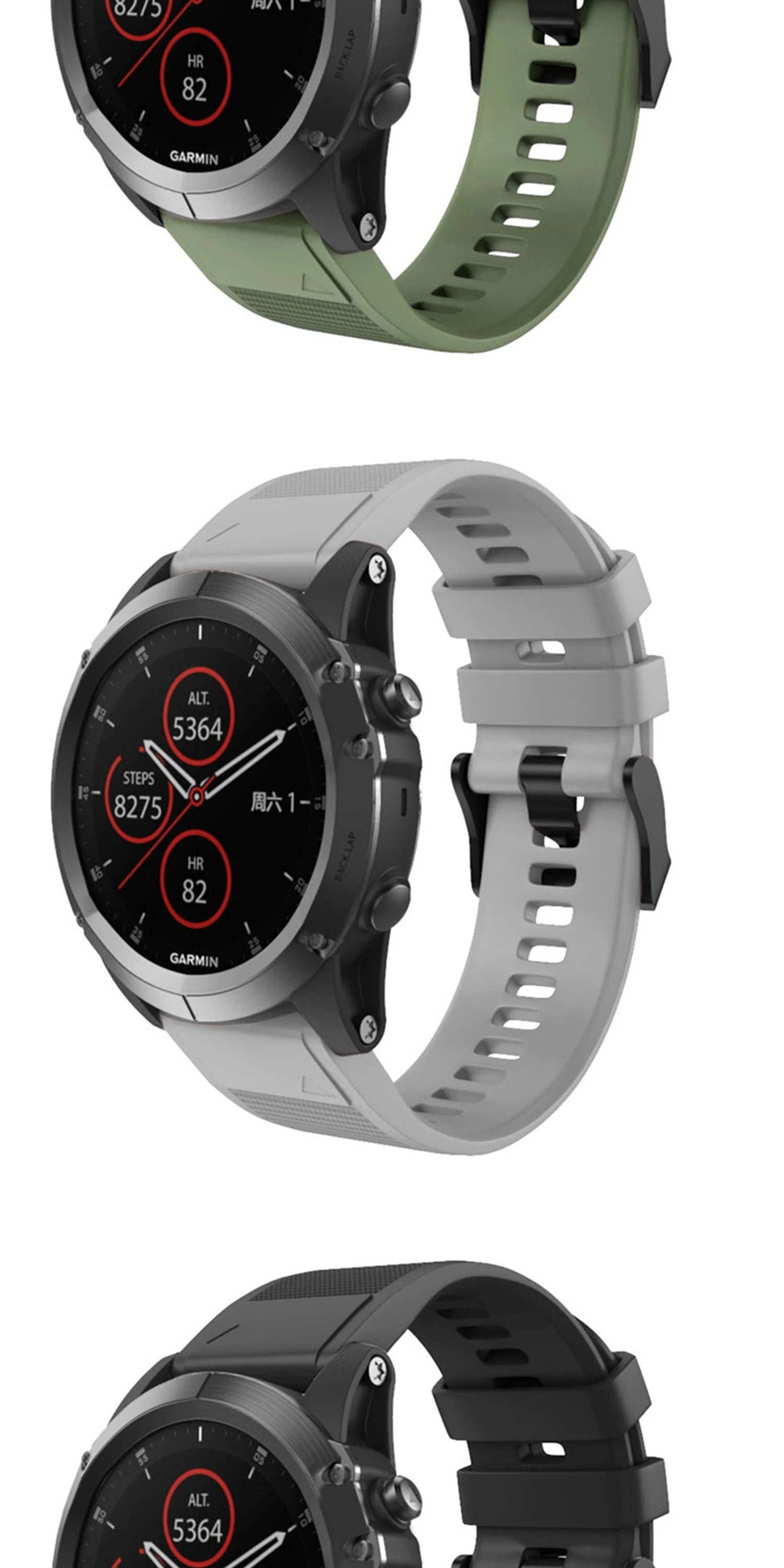 20 22 26mm Smart watch Band For Garmin Fenix 5 5x 5s Silicone Watch Strap for Fenix 6X Pro 6 6S 7X 7 7s 3HR 945 watch Wristband