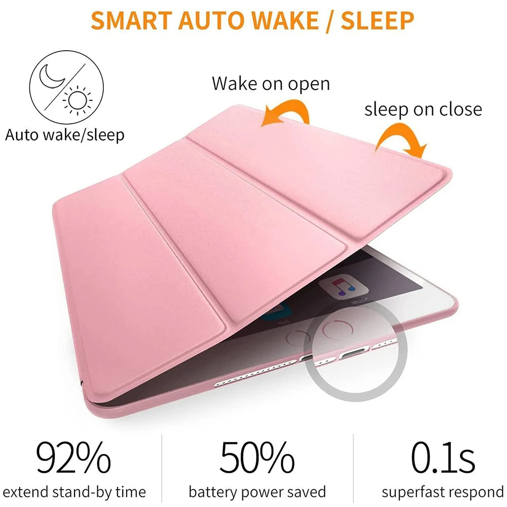 For iPad Air 4 Case Air 5 2022 Ultra Slim Stand Protective Cover 10.9 inch 2022 2020 (A2588/A2589/A2591/A2316/A2324/A2325/A2072)