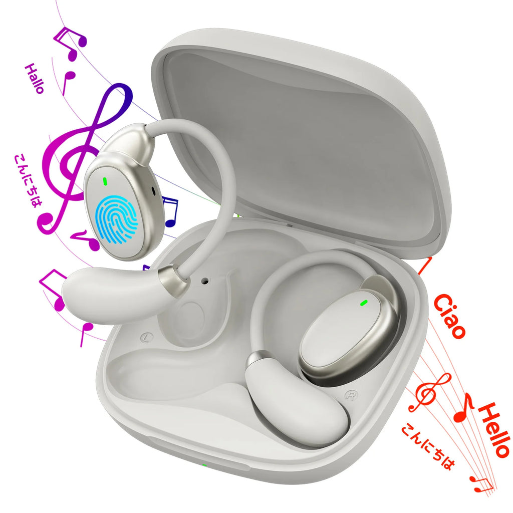 Language Translator Earbuds 150 Languages Two-way Real-time Translation Instant Voice Translator for Travel Learning Business