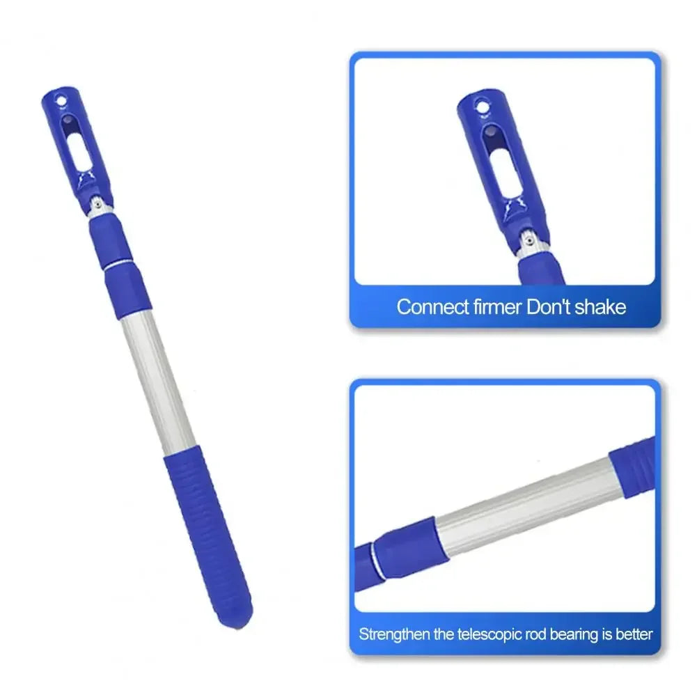 Telescopic Pool Cleaner Handle Rod Swimming Pool Cleaning Fishing Net Supplies Handheld Clean  Telescoping Pole Cleaning Tool Ad