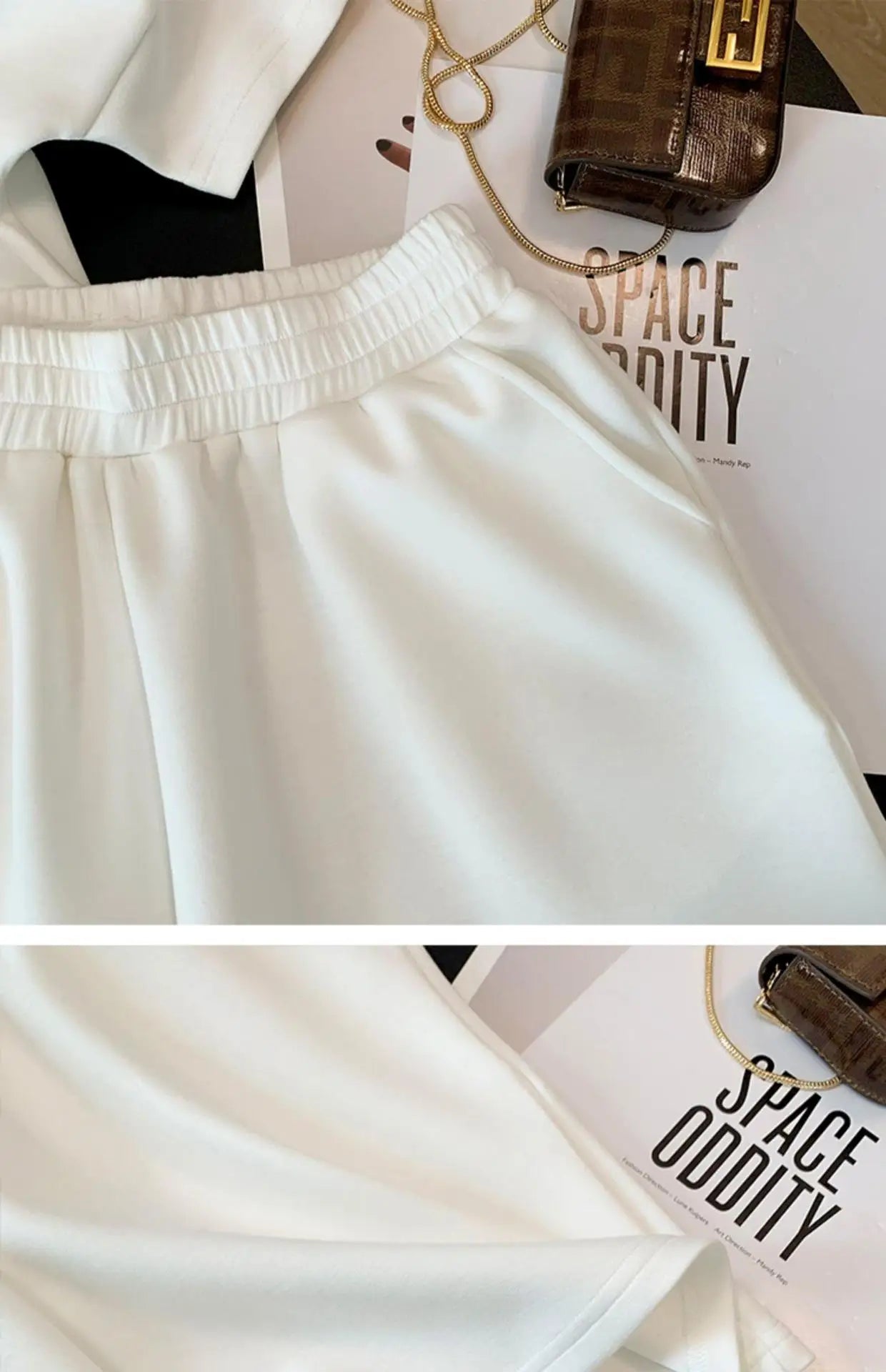 Ladies Summer Women Sexy Short Sleeve Tops T Shirt Shirts Elegant Love Beads Party Casual Shorts Pockets 2 Pieces Sets Suits