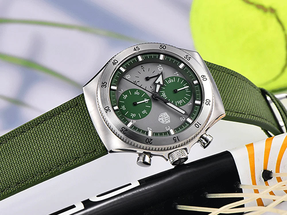2026 RollsTimi new men's watch luxury men's quartz watch waterproof high-end men's sports chronograph VD55 stainless steel watch