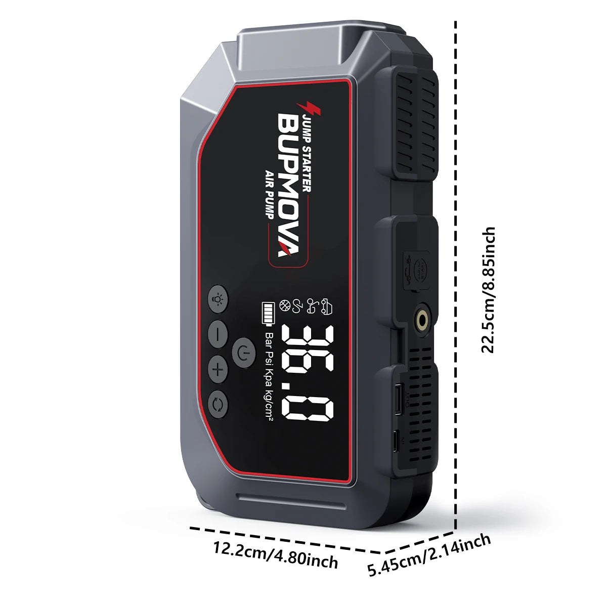 4 in 1 Car Jump Starter with Air Compressor 4000A Portable Power Bank 150PSI Tire Inflator Auto Portable Battery Starter for Car