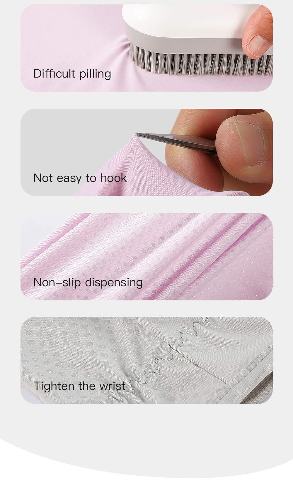 Sunscreen gloves Thin Ice Silk Women's for Women and Men Driving Electric Motorcycles Fishing UV Protection, Anti Slip,ventilate