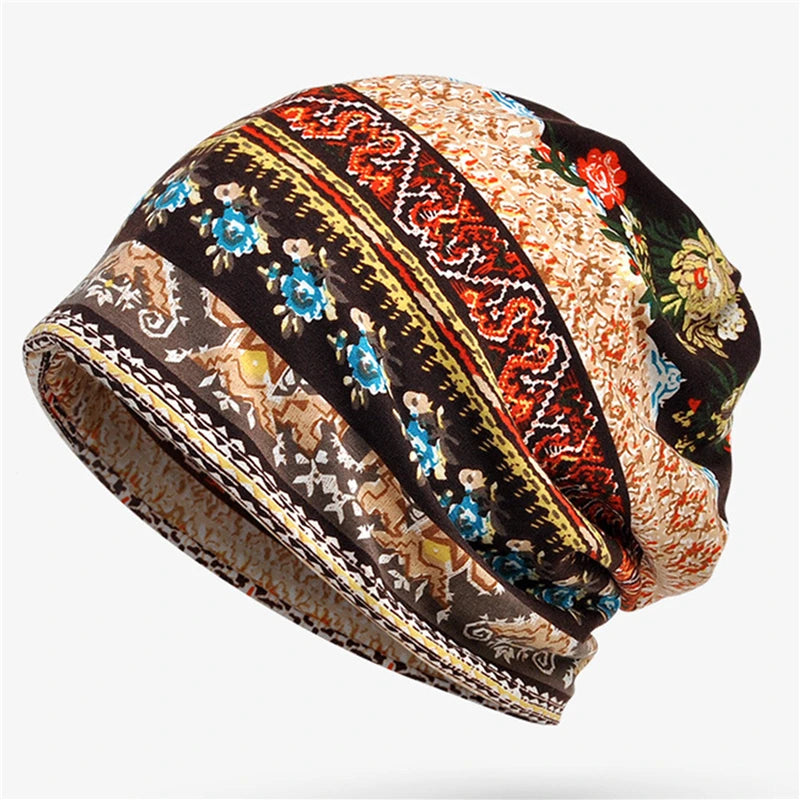 Autumn Unisex Women Hat Scarves Winter Dual-use Vintage Hats For Women Scarf Face Mask