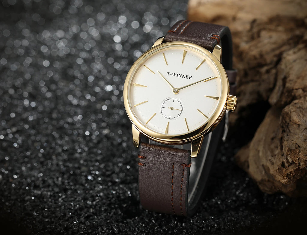 WINNER Official Original Replica Watch Thin Mechanical Watches for men Waterproof Elegant Fashion Classics wristwatch Clock