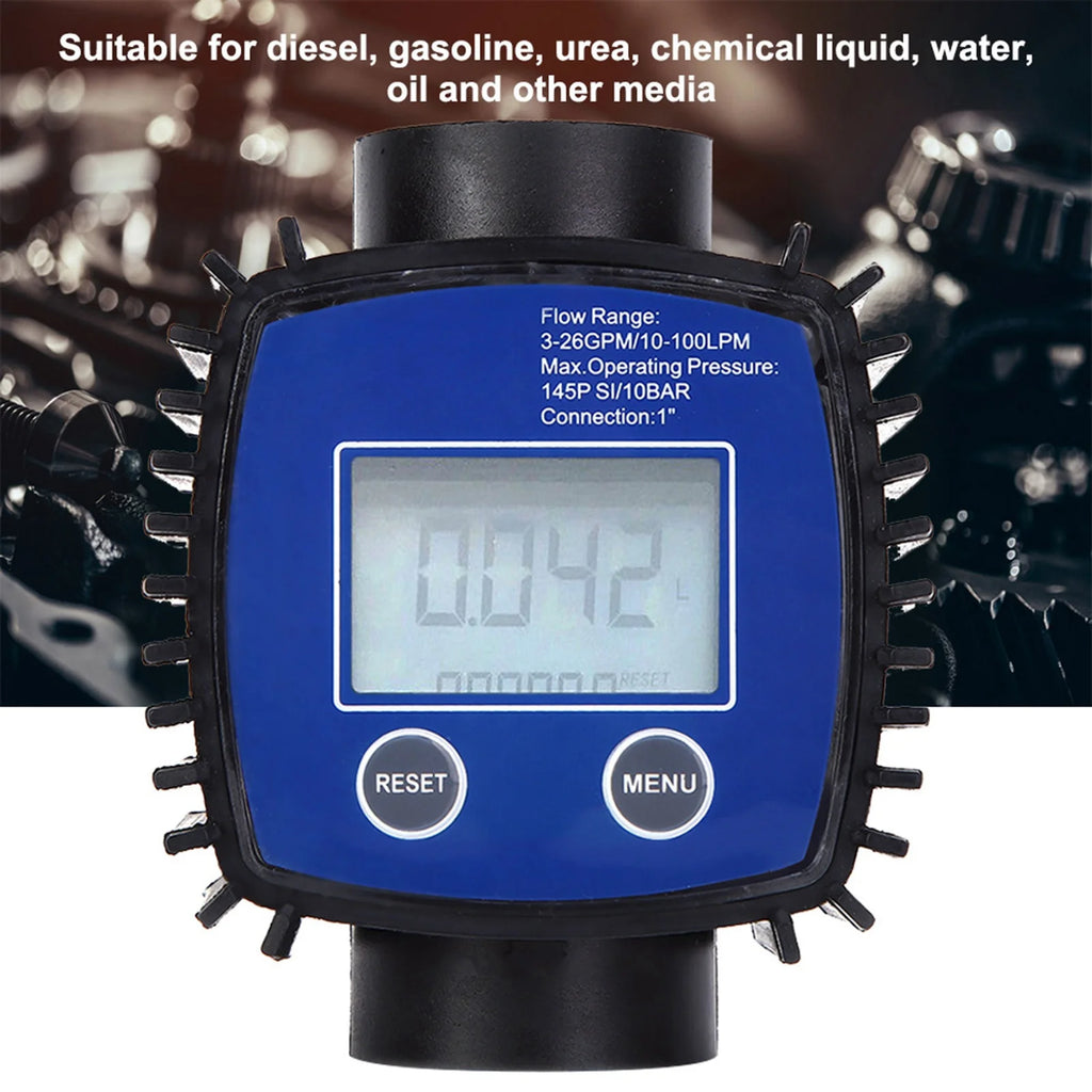 Digital Display  Meter  Meter  Gauge Digital Display High Accuracy Water  Meter Flowmeter 1in Internal Thread
