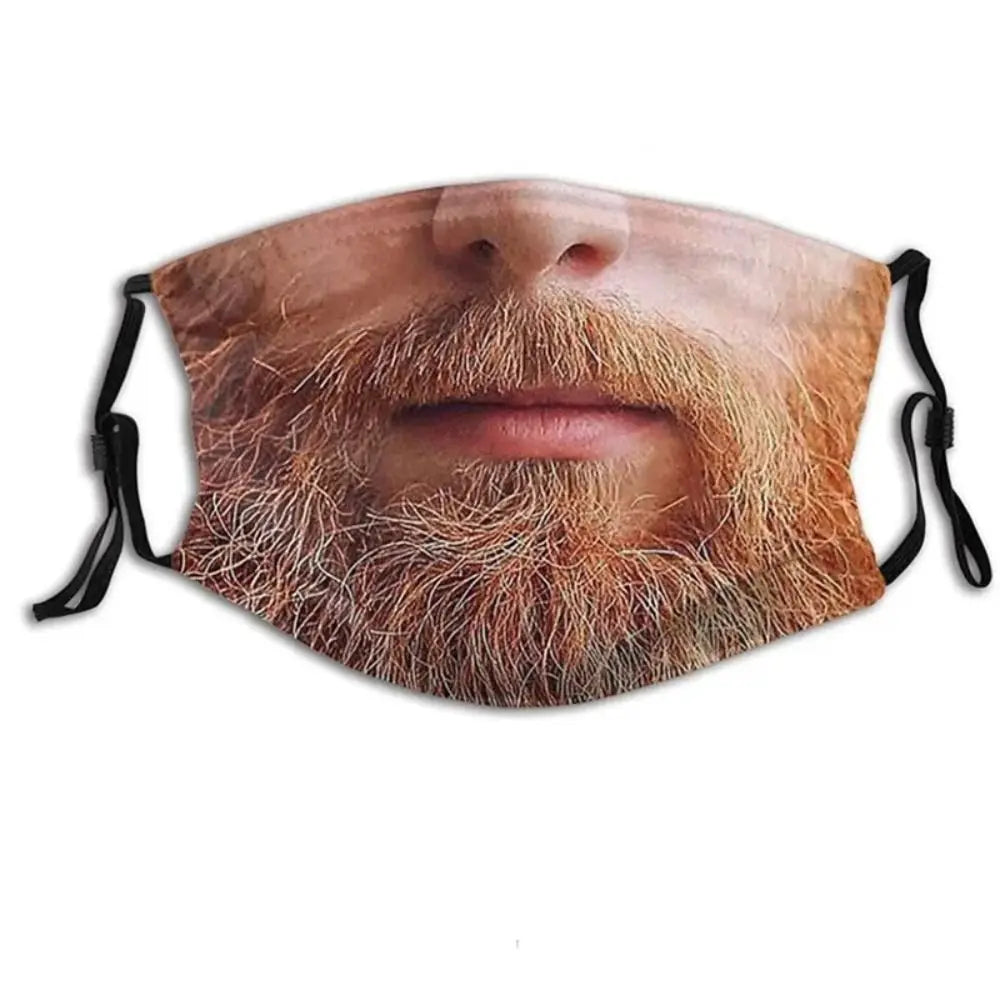 Facial Expression 3D Three-dimensional Mask Breathable Personality Funny Printed Mask Printed Imitation Party Cosplay Mask