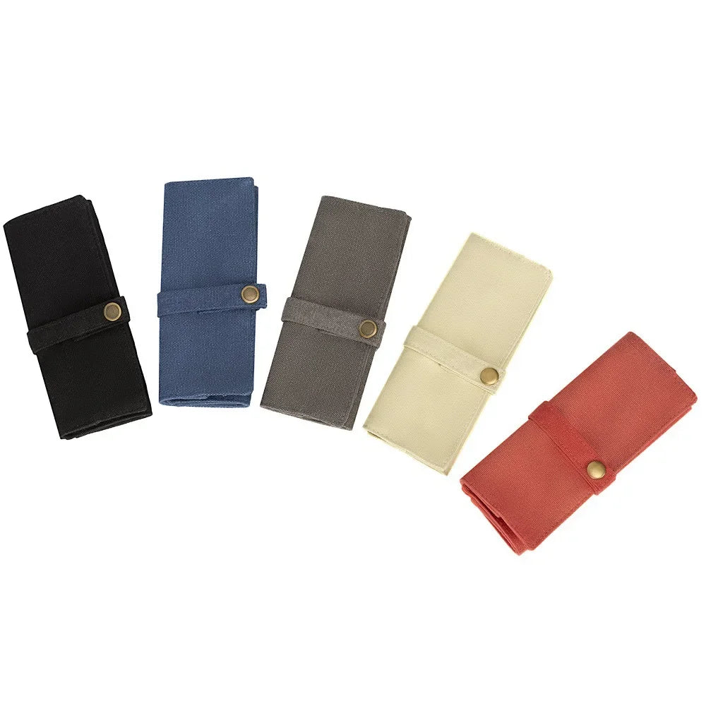 Watch Band Roll Organizer With 5 Slots Storage Box Watch Strap Smart Watch Storage Bag Leather Handmade Travel Case storage bag