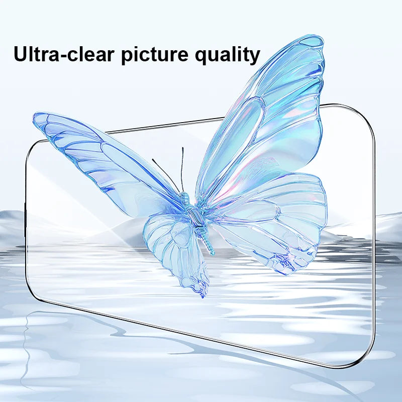 5pcs Screen Protector for iPhone 16ProMax Tempered Glass 15 14 13 Anti Fingerprint Full Coverage Case Easy Install Box Protector