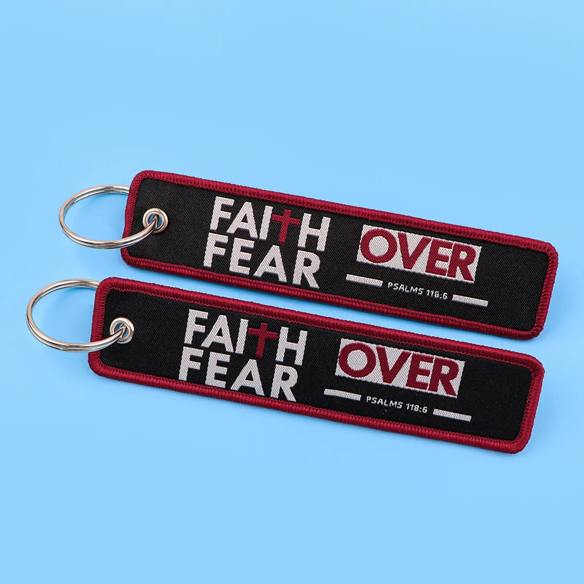 Music Is My Drug Embroidery Keyring Quotations Key Tag For Cars Backpack Keychain Black Fashion Accessories Gifts for Friends