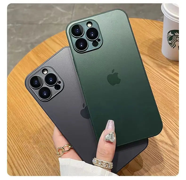 Ultra Thin Translucent Case For iphone 11 12 13 14 Pro Max 13 mini 6 6S 7 8 Plus XR X XS Max SE 2020 2022 Frosted Cover Cases