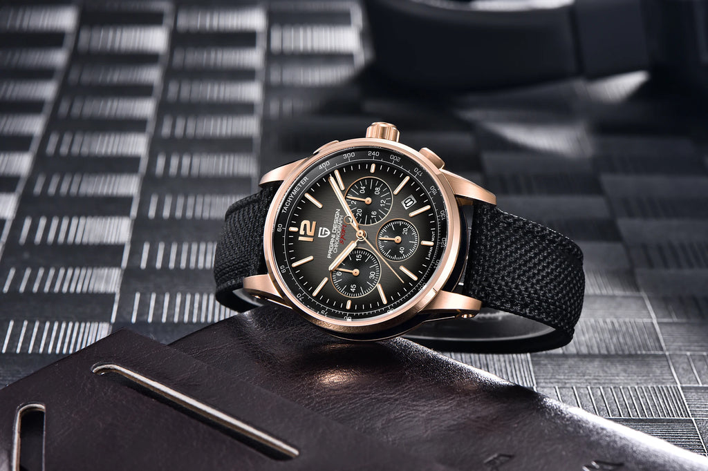 PAGANI DESIGN 2025 New Luxury Fashion Casual Men Quartz Watches VK63 100M Water Resistant Sapphire Glass Stainless Steel Watches