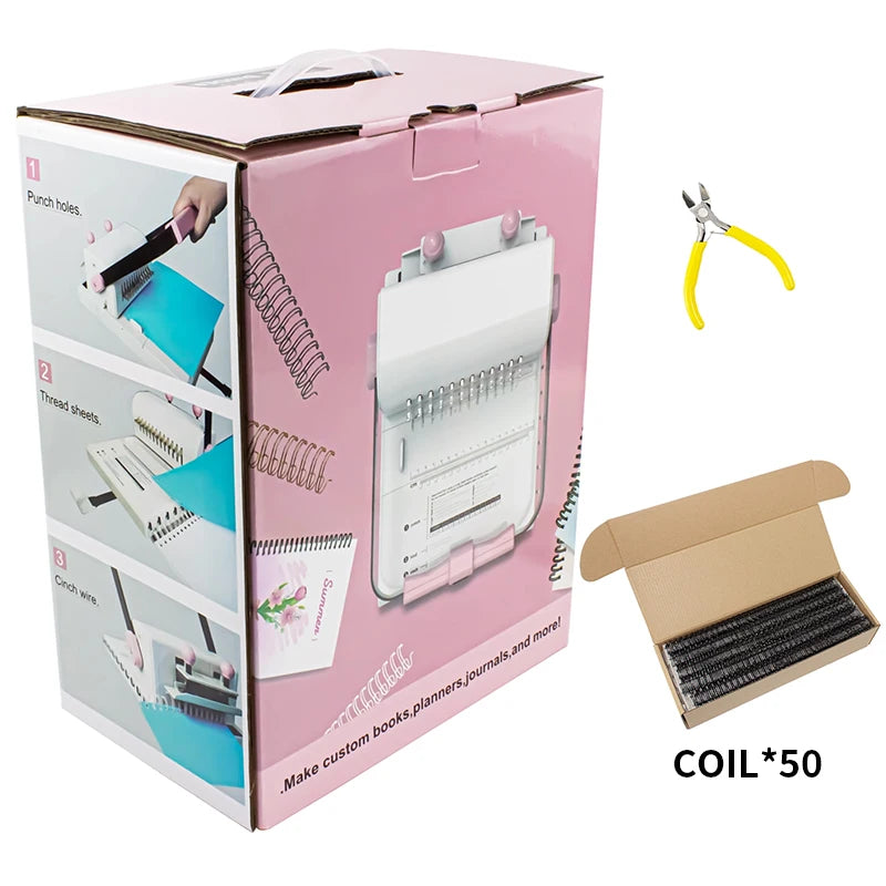 Ring Binder Punch 2:1 Hole Punch Machine Manual Ring Binder Punching Machine Ring Binder YO Ring Punching Machine Round Hole Dou