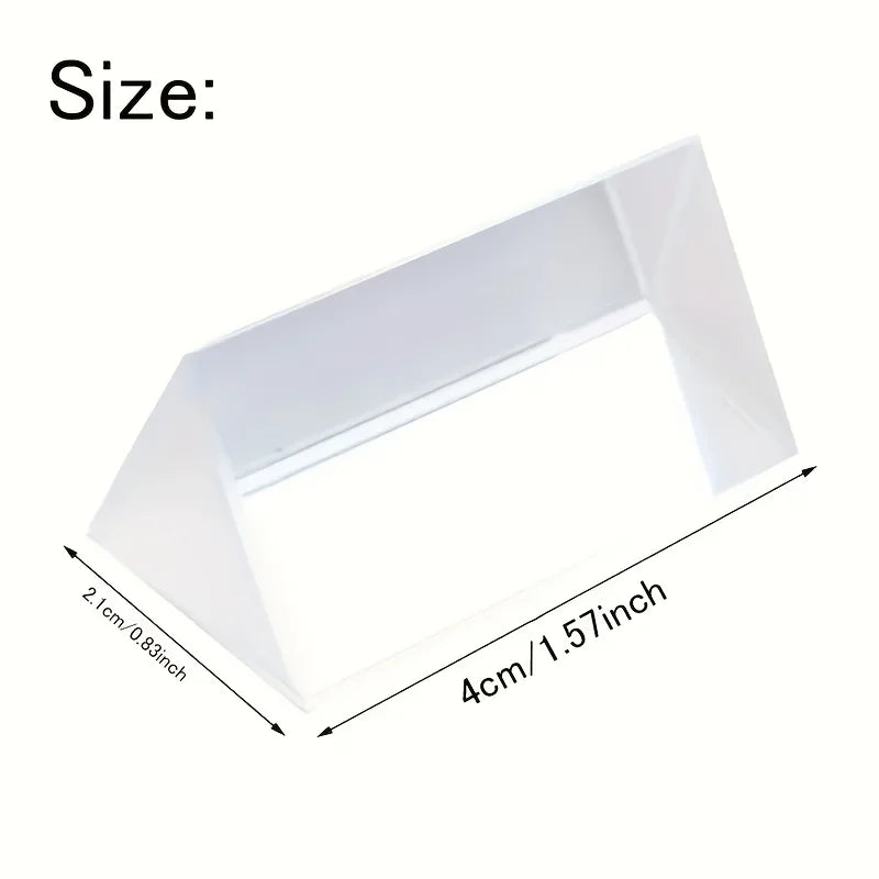 Educational Glass Prism - Spectral Reflection, Ideal Teaching and Photography Tool, Perfect Gift for Science Enthusiasts