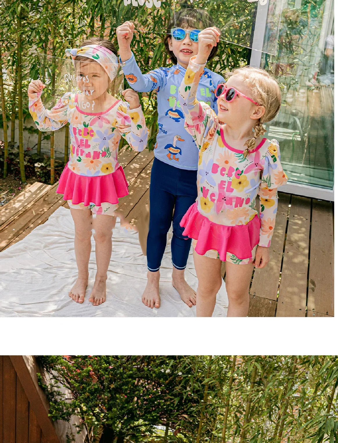 Children's Swimsuit for Boys 2025 New Style Baby Long Sleeved Long Pants Three Piece Set Sunscreen for Boys Aged 3-12 Swimsuit