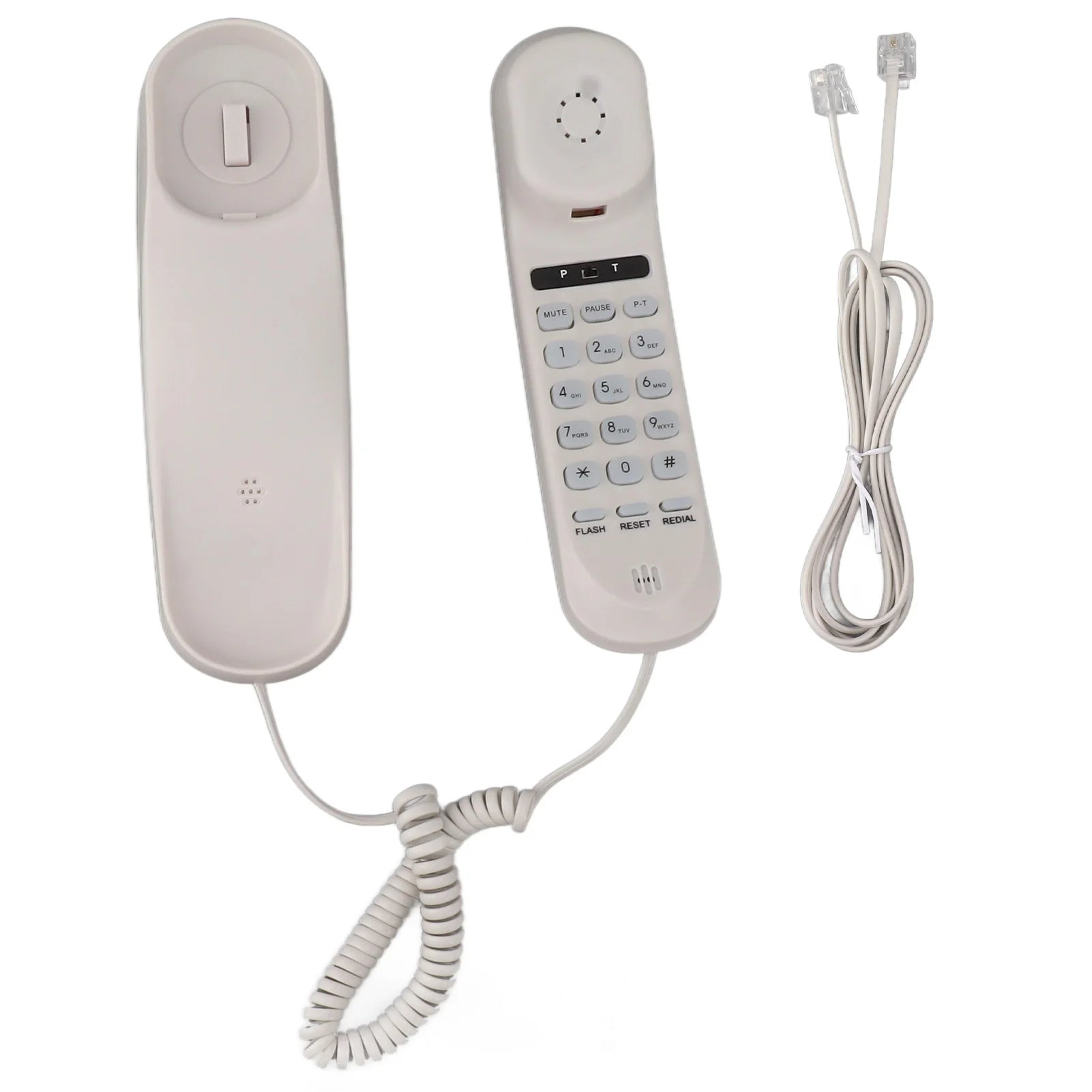 Desktop Corded Phone Multifunctional Clear Sound Adjustable Volume Wall Mountable Landline Telephone for Home Hotel Office