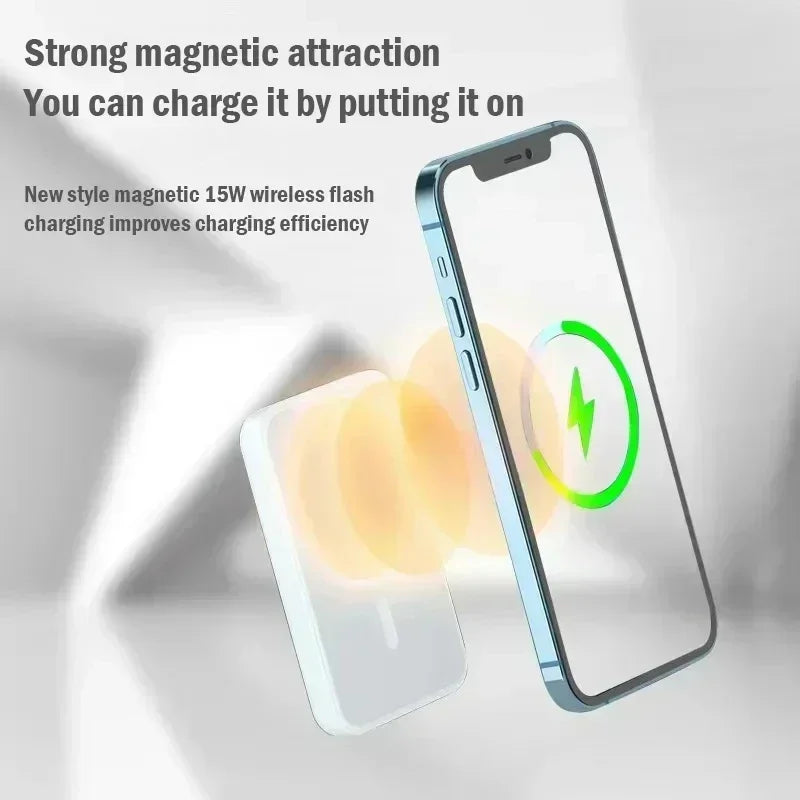 ROMOSS 500000mAh Magnetic Power Bank 25W Wireless Durable Portable Fast Charger Large Capacity for Magsafe for iPhone 17/16/15